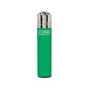 Clipper Feuerzeug Softflame Micro - Solid Branded Gr�n (1...
