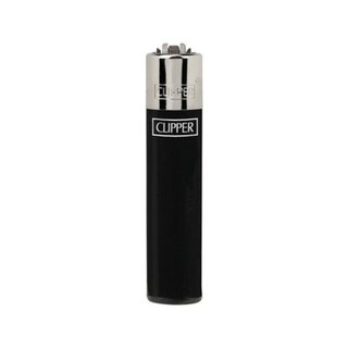 Clipper Feuerzeug Softflame Micro - Solid Branded Schwarz (1 Stk)