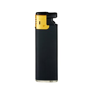 Feuerzeug Turbo Schwarz/Gold (50 Stk.)